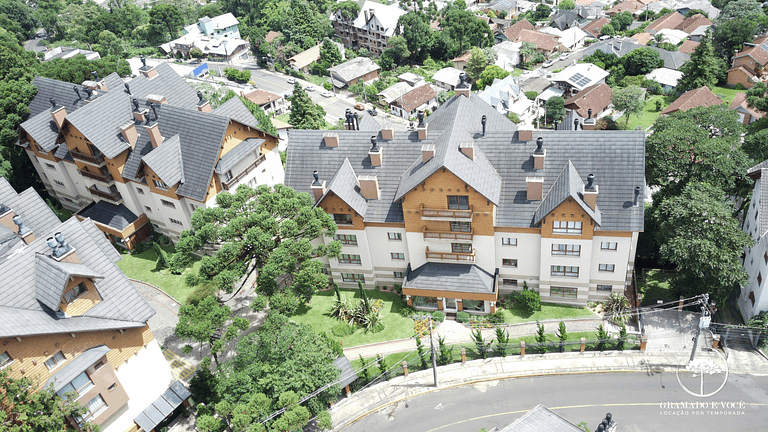 Apt Novo moderno e completo centro de Gramado!