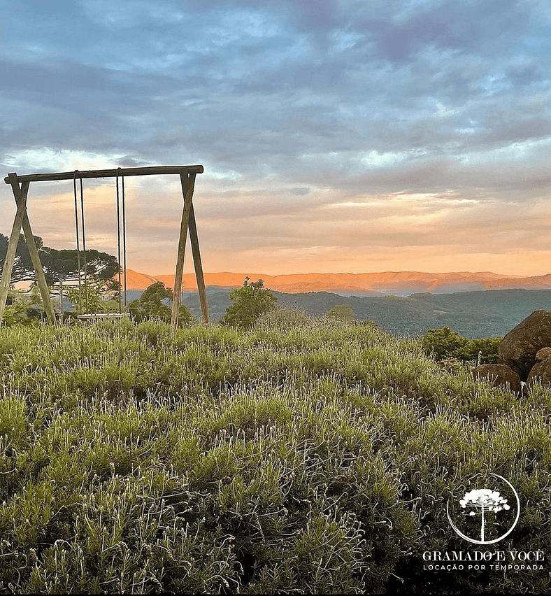 Torre Viking con Vista a los Campos de Lavanda